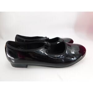 Dance Tap Shoes Dance Class T101 Black 2.5M Big Kid Tyette Elastic